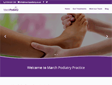 Tablet Screenshot of marchpodiatry.co.uk